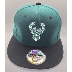 Men's Kipa Authentic Sports Green Milwaukee Bucks Wool Snapback Hat -1652